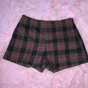 COPY - Forever 21 Plaid High Waist Shorts